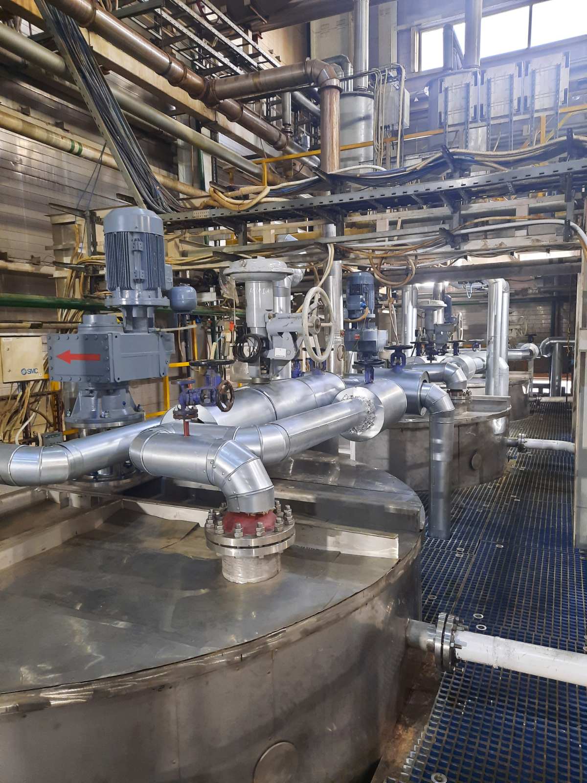 Обвязка чанов контактных на Гремячинском ГОК